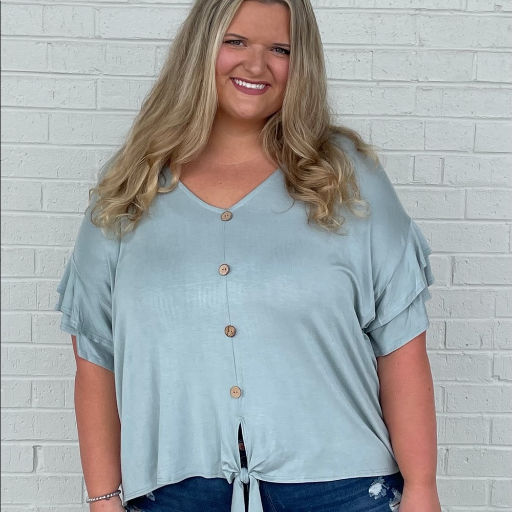 Plus Size Tie Top